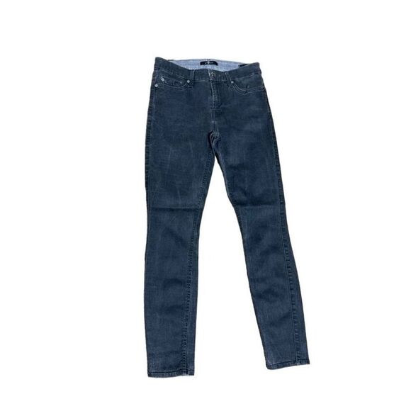 7 For All Mankind Gray Skinny Leg Jeans Size 27 - Picture 3 of 4